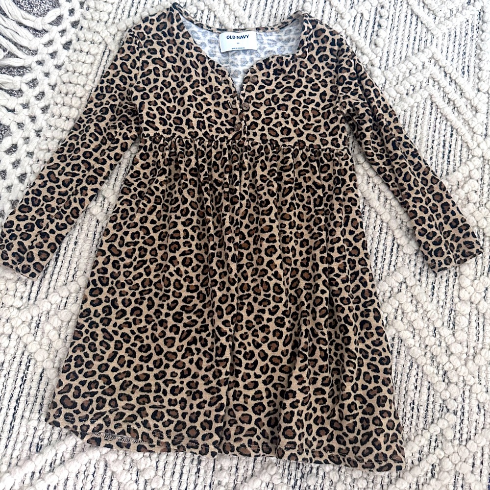 Toddler leopard dress
